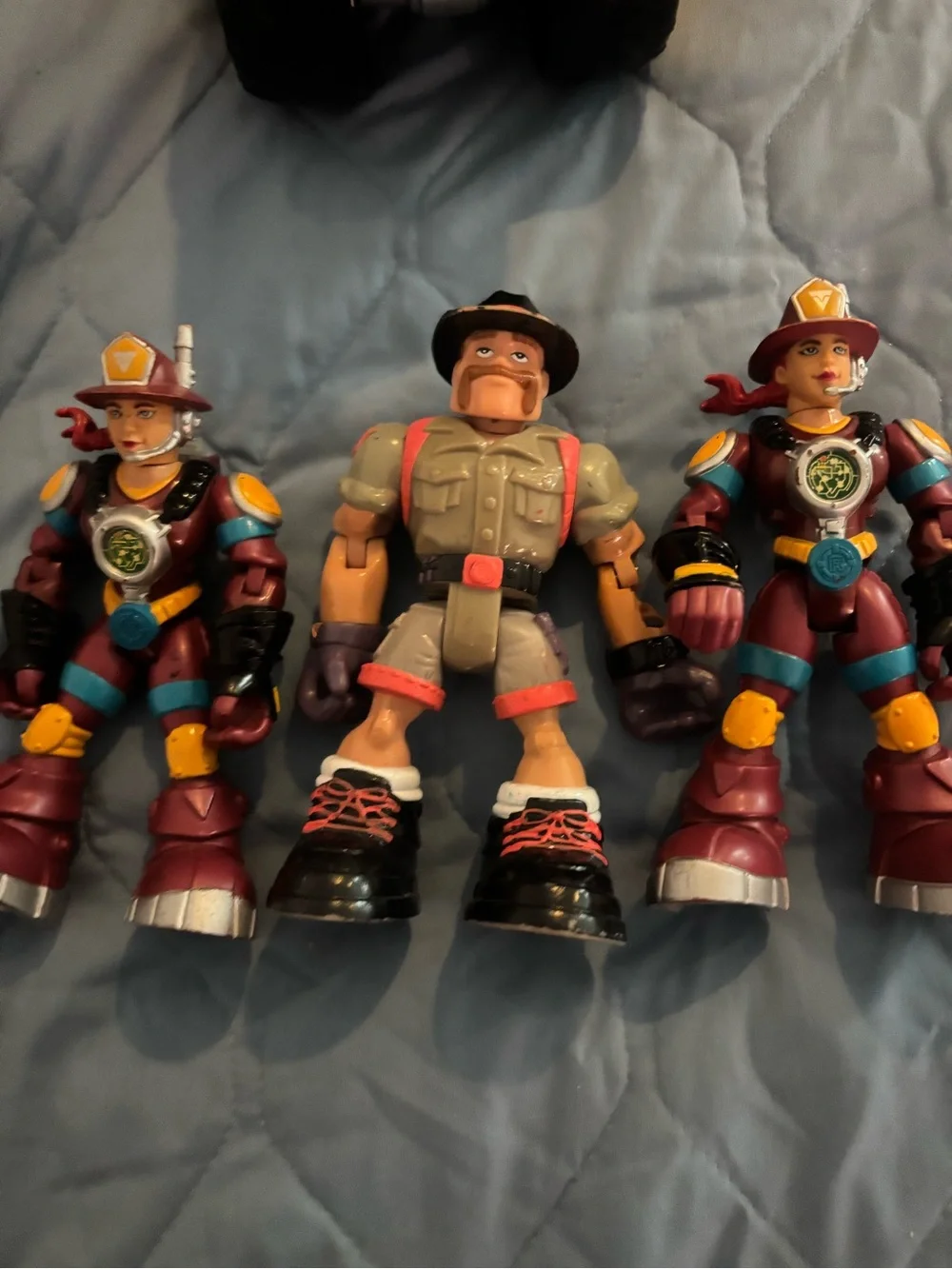 Action Rescue ATV Playset with Three Adventure Figures - Gray and Yellow